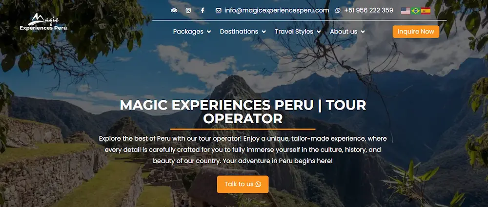 Magic experiences Peru