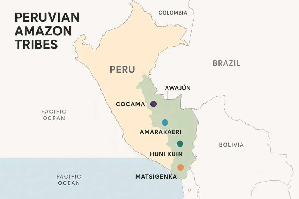 Where Are the Peruvian Amazon Tribes Located
