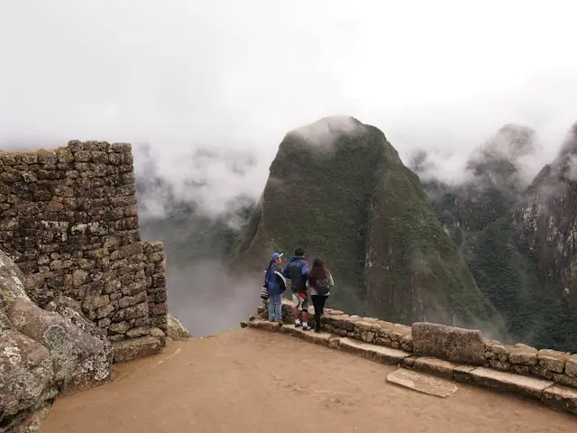 Tourist in Machu Picchu