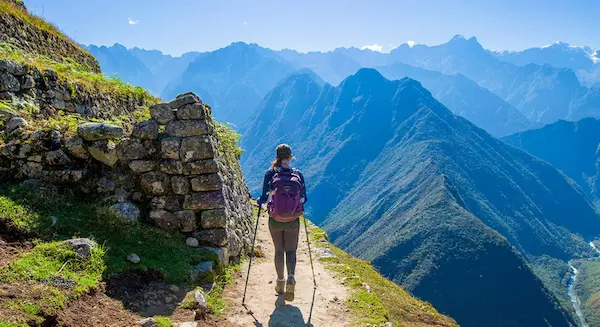 Hikers on the Classic Inca Trail